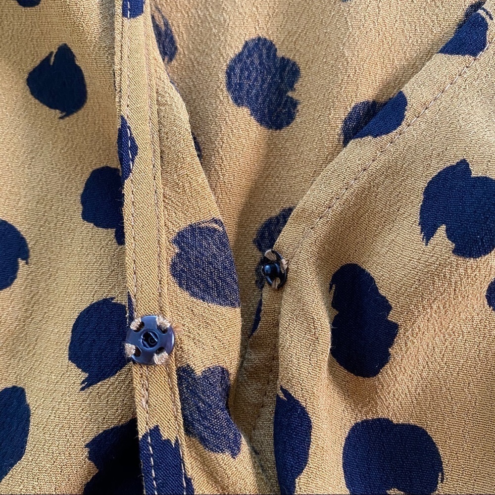 MADEWELL Sash-Tie Wrap Top in Painted Spots Size XS - Picture 5 of 10